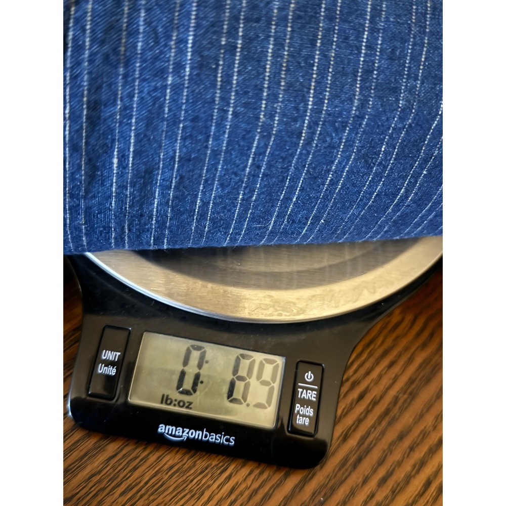 Banana Republic Blue Pinstripe Linen Blend Slim Fit Shorts 7" Inseam Mens 31 NEW - Picture 16 of 16